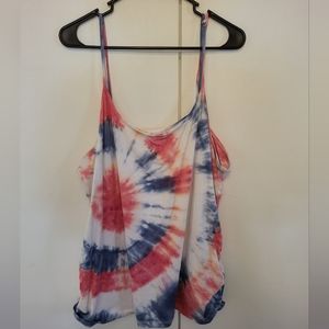 Red, White, and Blue Custom Tie Dye Cami
